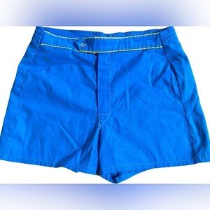 SEARS Men’s Vintage Swimwear Blue w/ yellow stripe.
